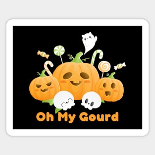 Oh My Gourd, Halloween Pumpkins Magnet